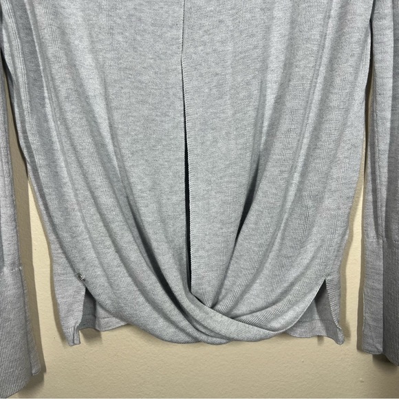 Lululemon Womens Bring it Backbend Heathered Alpine Cashmere Blend Sweater - Picture 8 of 9